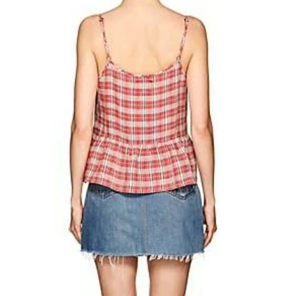 Current/Elliott The Workwear Peplum Linen Tank - Picture 3 of 7